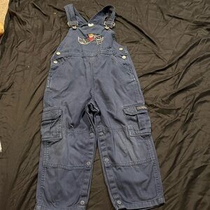 Vintage Healthtex Overalls with embroidered boy on slide size 4T